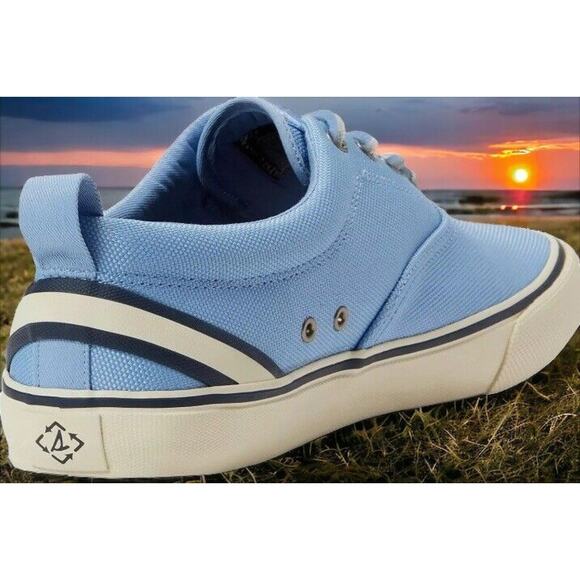 Sperry Striper II Seacycled Beach Blue Summer Deck Boat Shoes Mens 11 Fast Ship main image 4